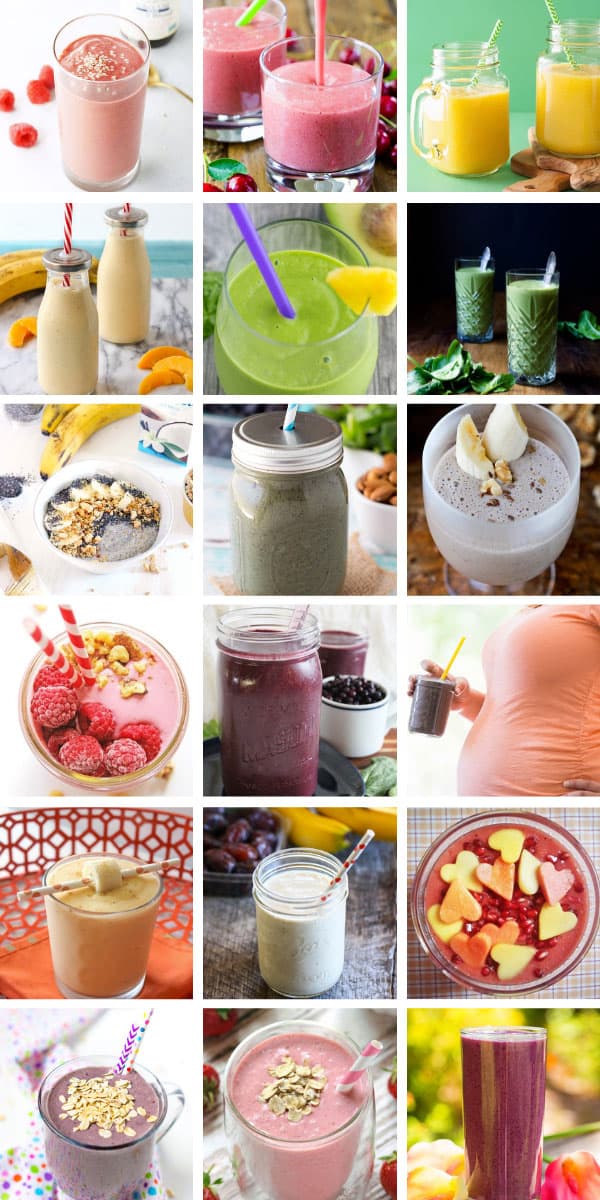 These first trimester pregnancy smoothies will help ease your morning sickness, give you more energy and are filled with nutrients that baby needs to grow. #pregnancy #pregnant #smoothie