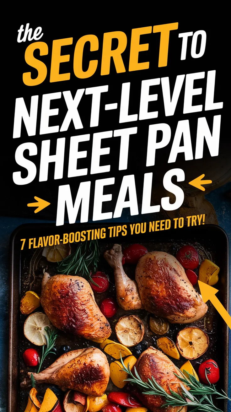 🔥 Tired of Bland Dinners? 7 Easy Ways to Make Sheet Pan Meals More Flavorful - Sheet pan meals are quick and convenient, but they don’t have to be boring! With these 7 simple tricks—like seasoning hacks, marinade magic, and ingredient combos—you’ll turn ordinary meals into bold, mouthwatering dishes. 🍗🥦✨ #SheetPanMeals #CookingHacks #EasyDinners #FlavorBoost #OnePanMeals