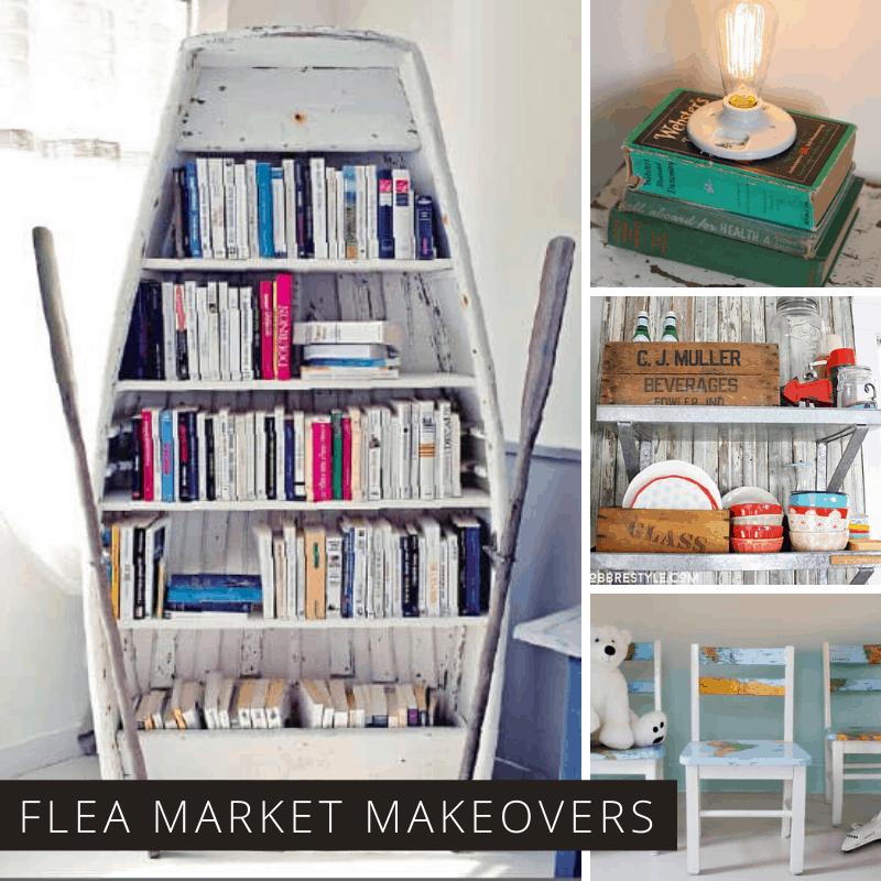 Loving this thrifted home decor inspiration - these upcycled ideas will show you how to keep furniture out of the landfill!