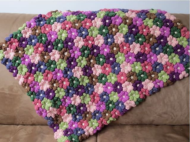 Floral Baby Blanket Crochet Pattern