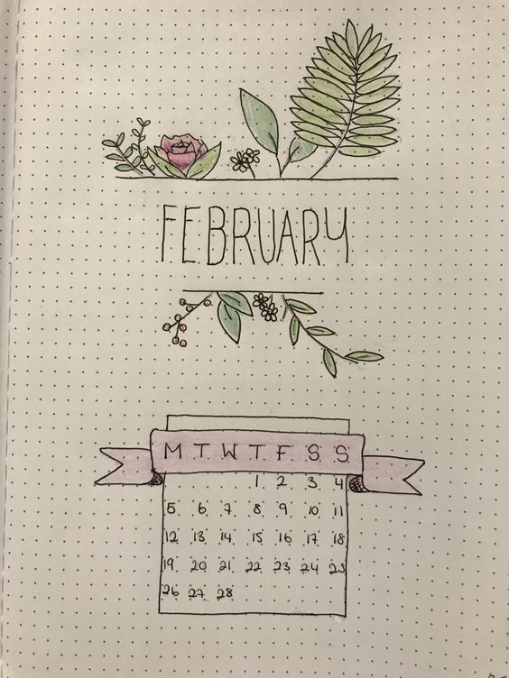 Floral February Cover Page