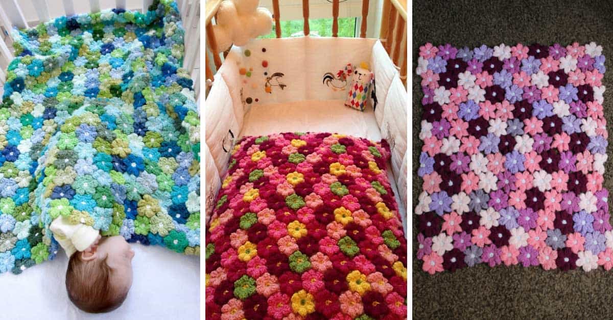 Crochet Flower Baby Blanket {Everyone's loving this pattern!}