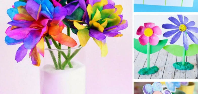 10 Beautiful Spring Flower Crafts for Kids