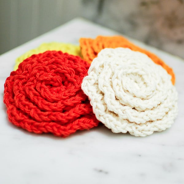 Flower Scrubbies Crochet Pattern