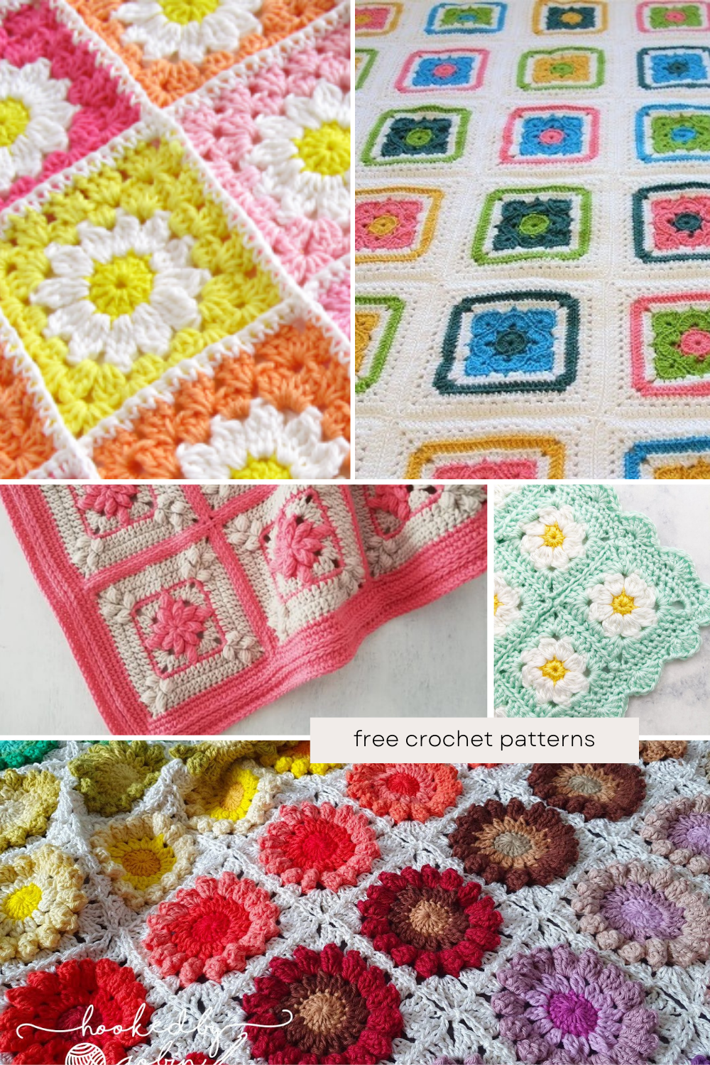 Discover the beauty of crochet with these free flower-based square blanket patterns! Perfect for adding a touch of nature to your home decor, these patterns are beginner-friendly and full of vibrant colors. Get your hooks ready and create something beautiful today! 🌼🧶 #CrochetLove #DIYBlankets #FlowerPower