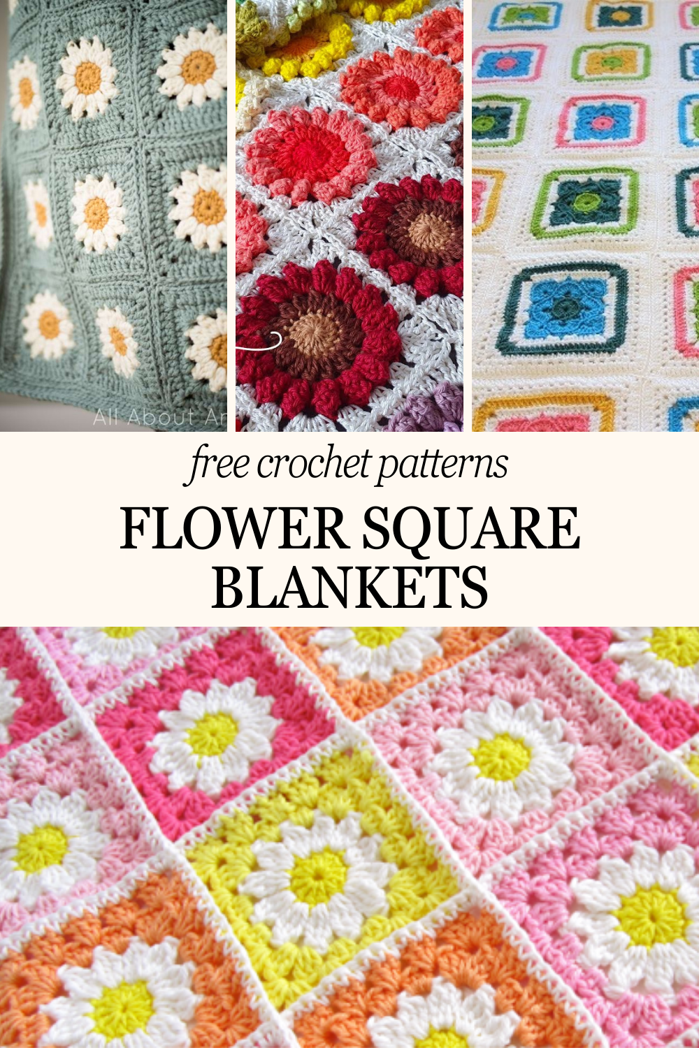 Looking for beautiful crochet projects? Try these free flower-based square blanket patterns! Perfect for cozy nights or as thoughtful gifts, these patterns will add a lovely floral touch to your creations. Happy crocheting! 🌸✨ #CrochetPatterns #CraftingJoy #FloralDesigns