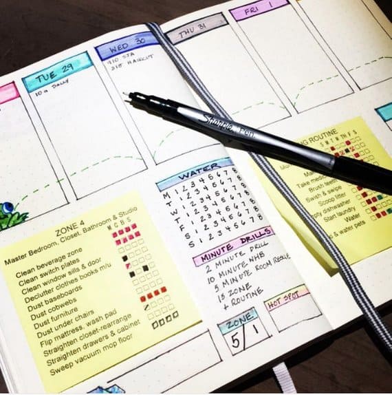 FlyLady Bullet Journal Printable