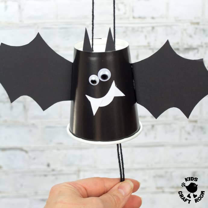Paper Cup Flying Bat Craft