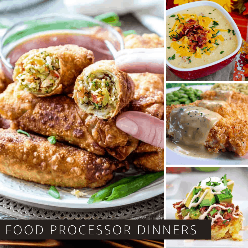 These food processor dinners are so easy to make and they taste great too!