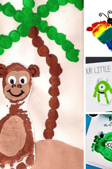 Footprint Crafts for Preschoolers