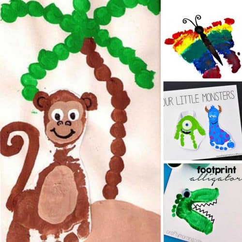 10 Easy Footprint Crafts for Toddlers to Make as Keepsake Gifts