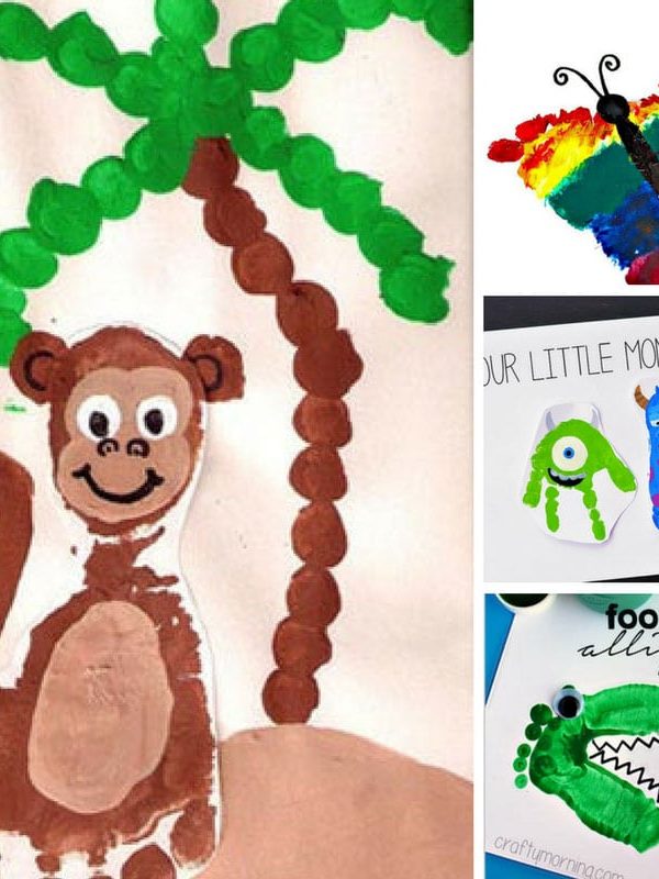 Footprint Crafts for Preschoolers