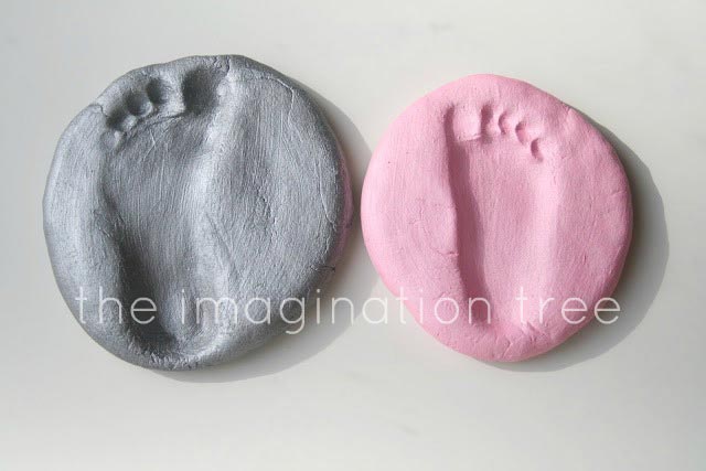 Salt Dough Footprint Keepsakes