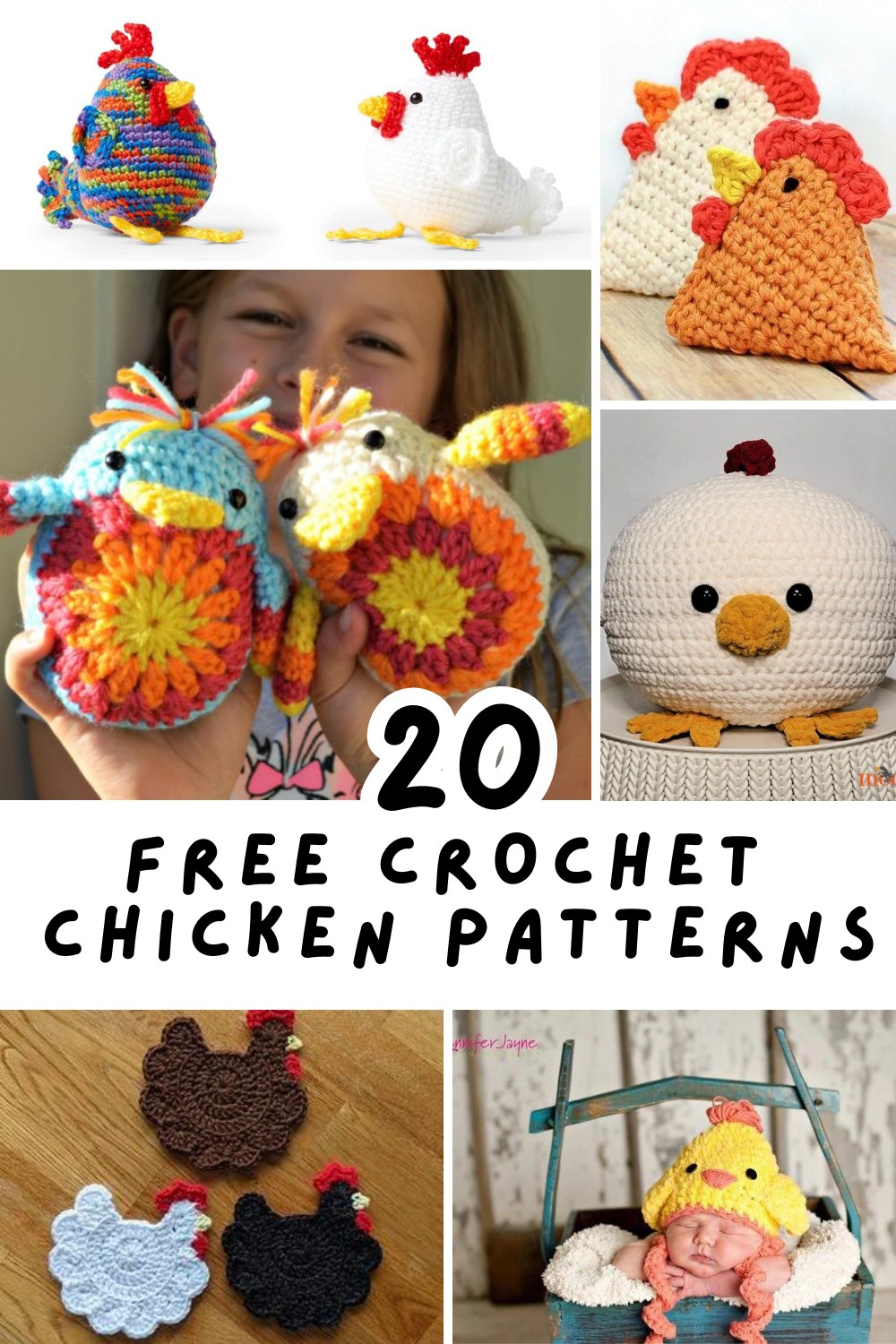 Discover the cutest free crochet chicken patterns! Perfect for beginners and seasoned crafters alike, these patterns will add a touch of charm to your home decor or make delightful gifts. Get started on your next crochet project today! #CrochetPatterns #DIYCrafts 🐔🧶