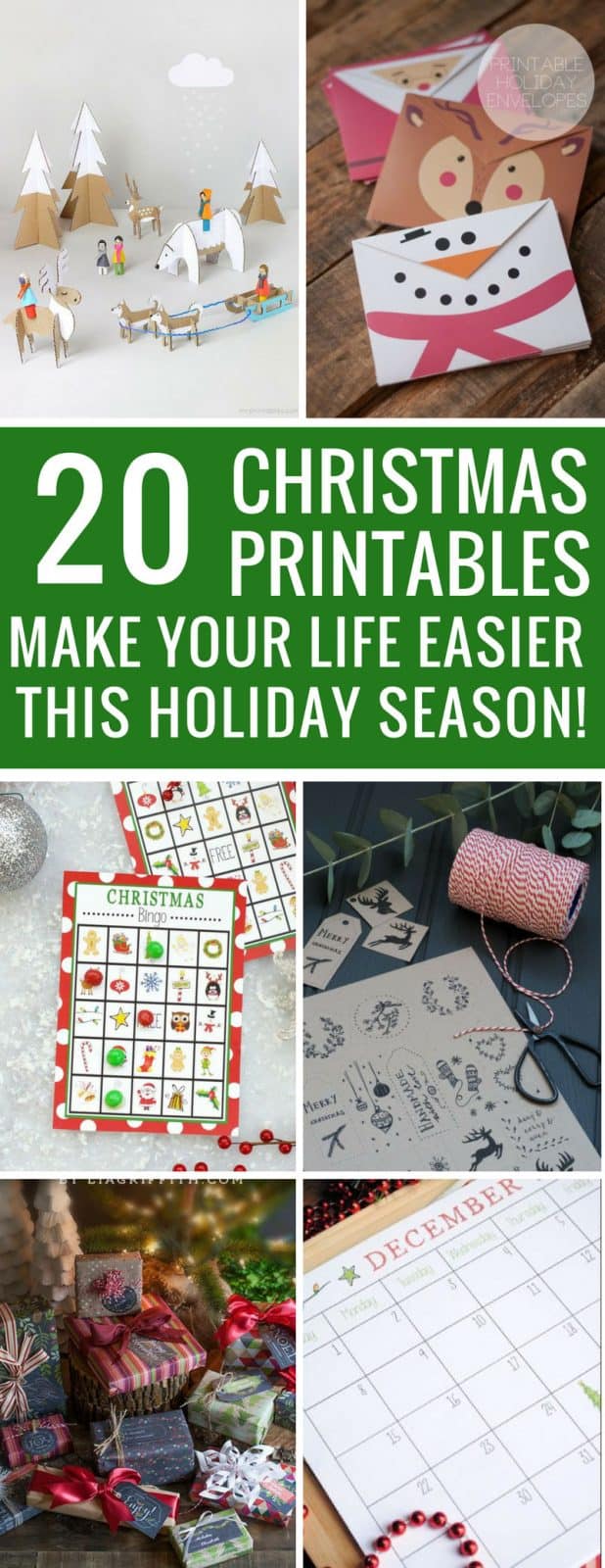 20 Fabulously Free Christmas Printables for a Stress Free Holiday Season