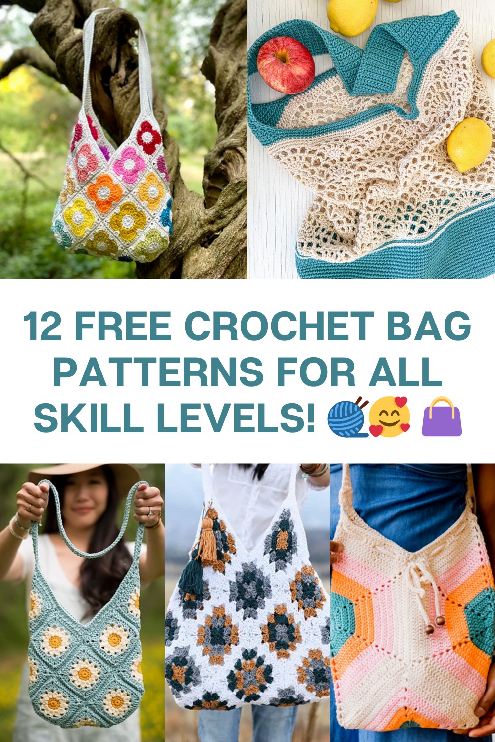 Discover 10+ free crochet bag patterns that are perfect for every occasion! From casual totes to chic market bags, these easy-to-make designs are totally free and perfect for adding a handmade touch to your wardrobe. Dive in and start crafting your new favorite bag today! 🌸🧵 #FreeCrochetPattern #CrochetBag