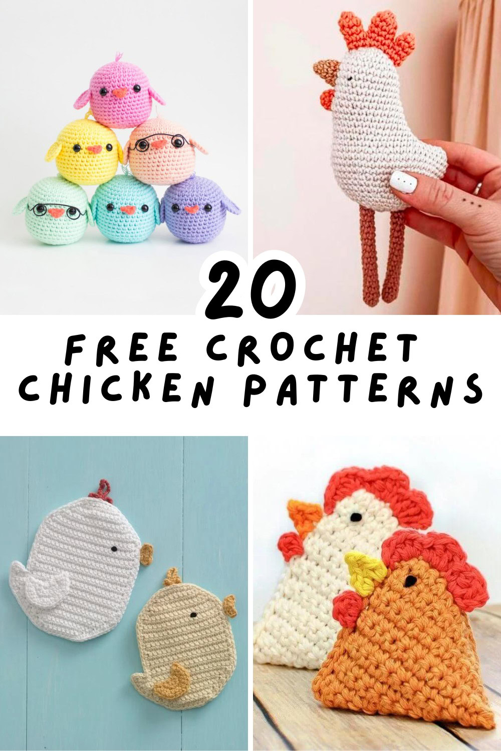 Ready to crochet some adorable chickens? Check out these free patterns that are perfect for any skill level. Whether you're looking to create a unique gift or add to your handmade collection, these crochet chickens are sure to impress. Happy crafting! 🐓✨ #FreePatterns #CrochetLovers