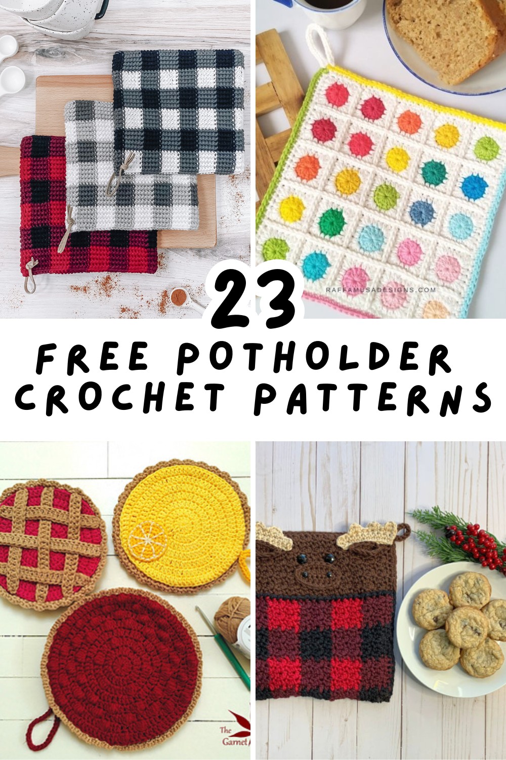 Unleash your creativity with these cute and free crochet hot pad patterns! Ideal for adding a handmade touch to your kitchen, these potholders and trivets are easy to make and perfect for gifts. Get your crochet hooks ready! 🧵💕 #HotPads #DIYCrochet