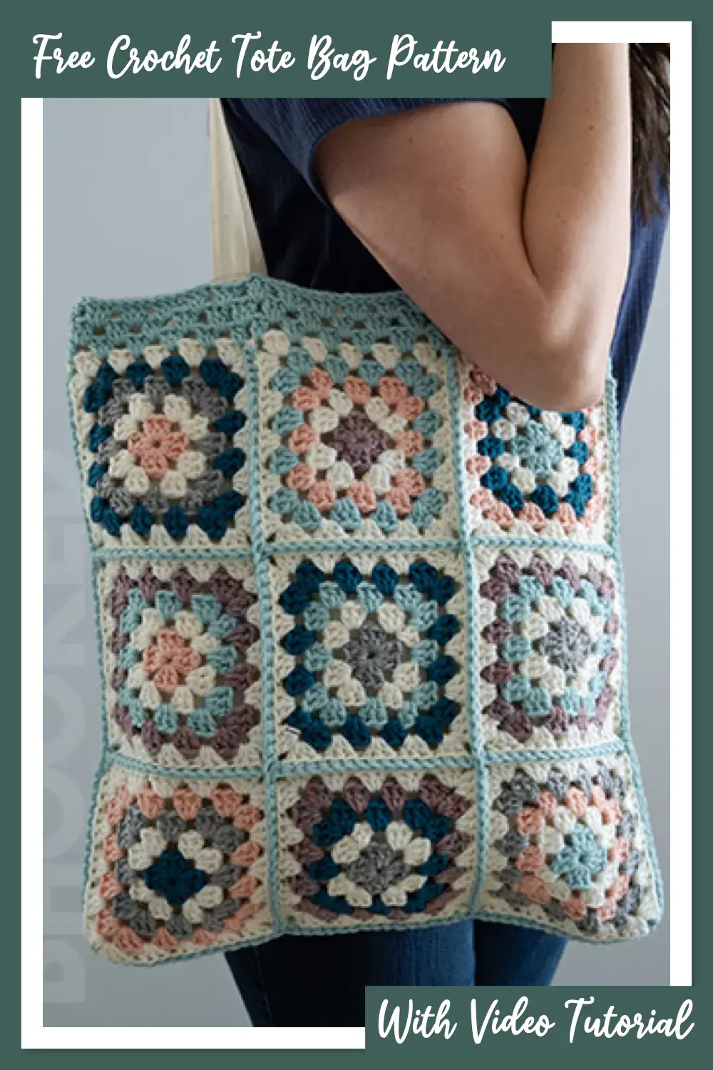 Free Granny Square Crochet Tote Bag Pattern ??Stitch up something stylish with this free crochet tote bag pattern made from classic granny squares! Perfect for beginners and comes with a step-by-step video tutorial to guide you through every stitch. ?? #CrochetTote #FreePattern #GrannySquareLove
