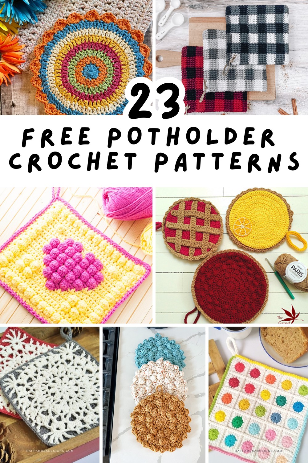 🧶✨ Discover a delightful roundup of free crochet potholder patterns that are both practical and pretty! From modern designs to rustic charm and cute novelty styles, find the perfect project to brighten up your kitchen or gift to a friend. 🍳💖 #potholders #freecrochetpatterns
