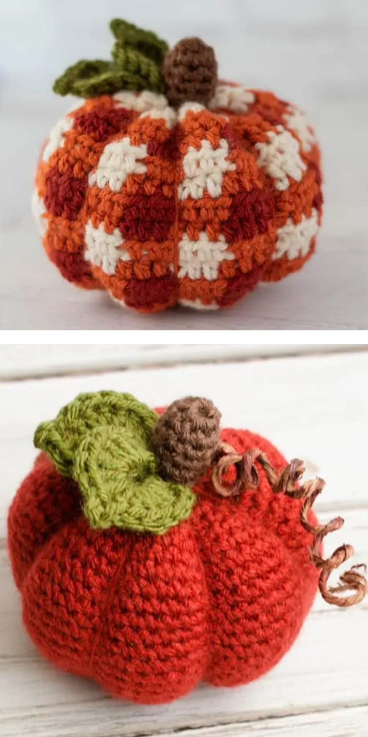 Get cozy with this crochet plaid pumpkin pattern! With its classic plaid design, this pumpkin adds a rustic yet stylish touch to your fall decor. It’s perfect for your autumn aesthetic, whether on a mantel or as a centerpiece.