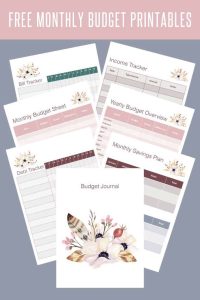 These cute budget journal printables are just what you need to stay on top of your finances. You can manage your income, debts, budgets and savings.
