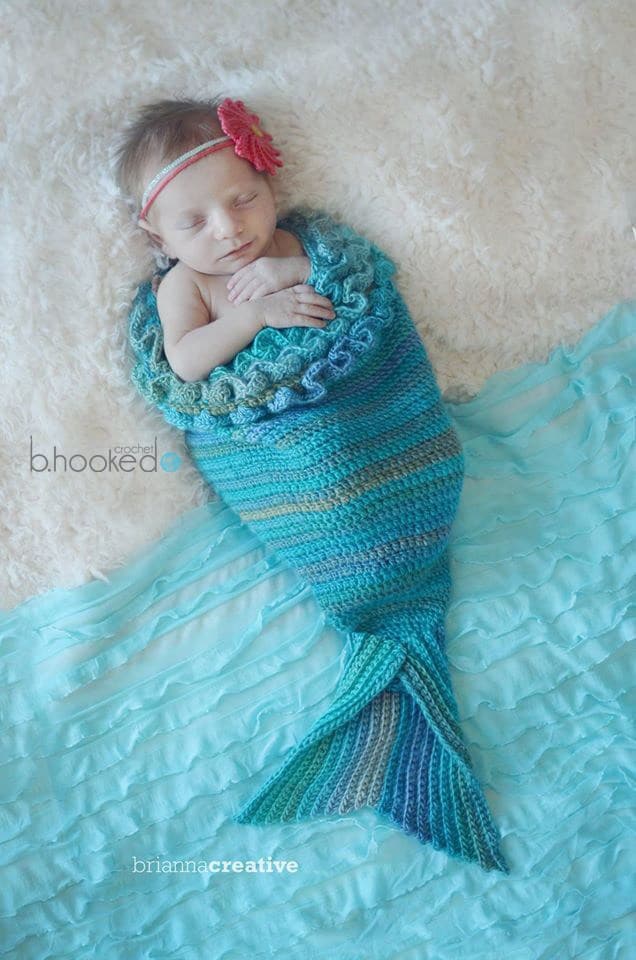 9 SuperSweet Crochet Baby Mermaid Tail Patterns Everyone Will Adore