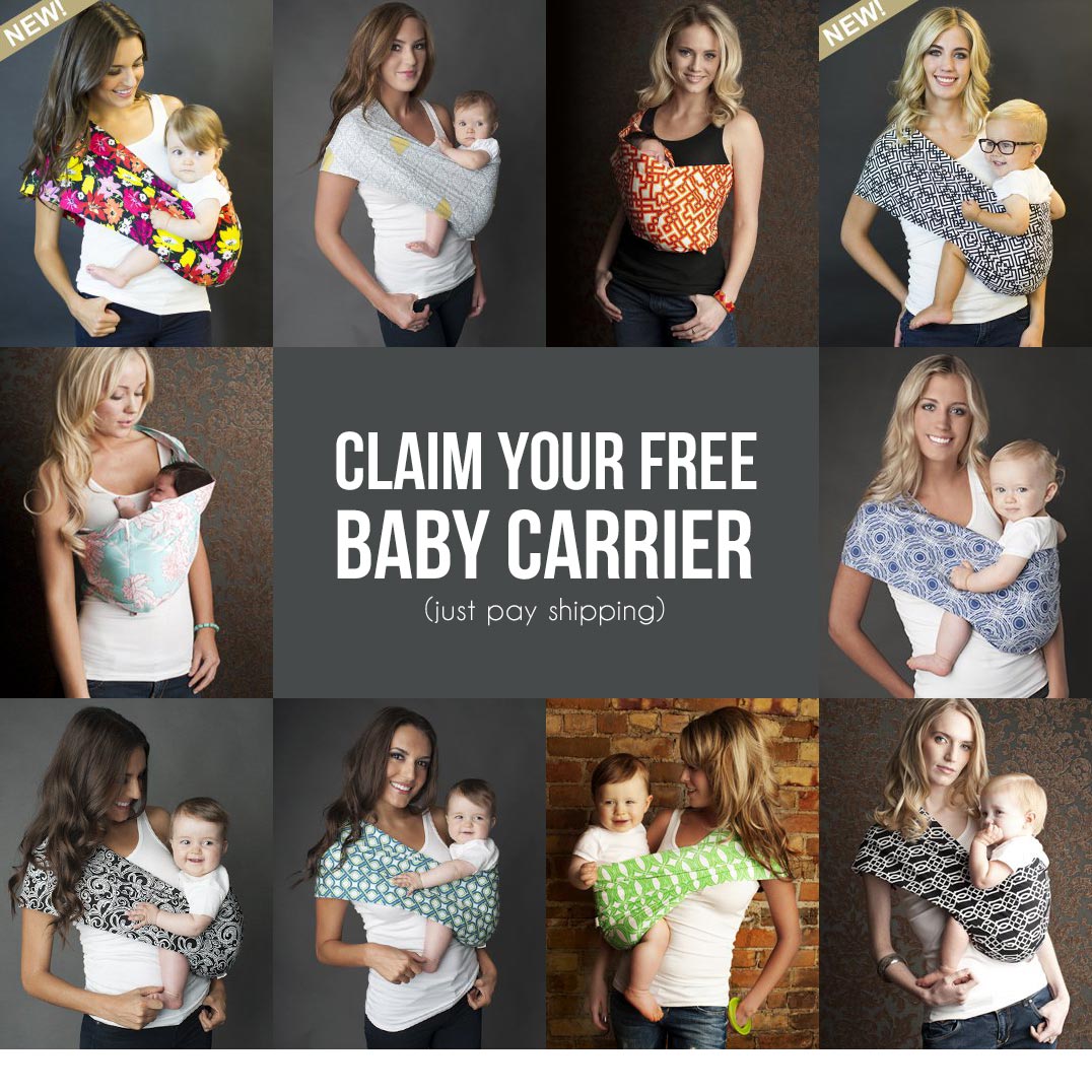 Get your free baby carrier here - code ENBABY