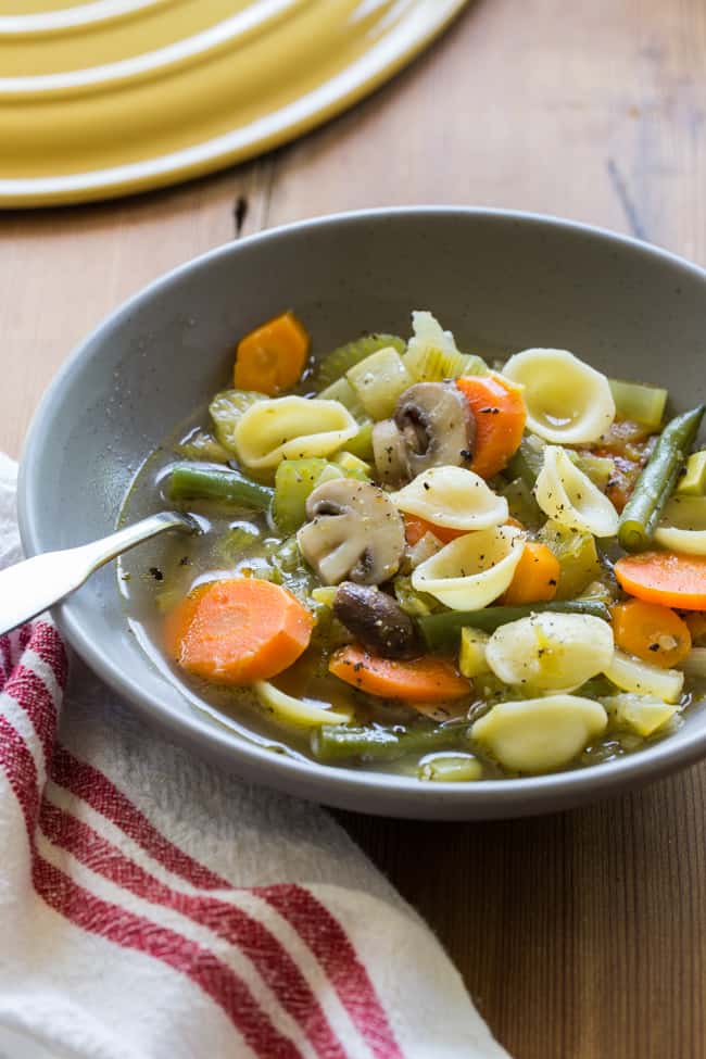 Vegetable Soup: Whip up a big pot on the weekend, and you’ve got a healthy, warming meal ready to go all week.