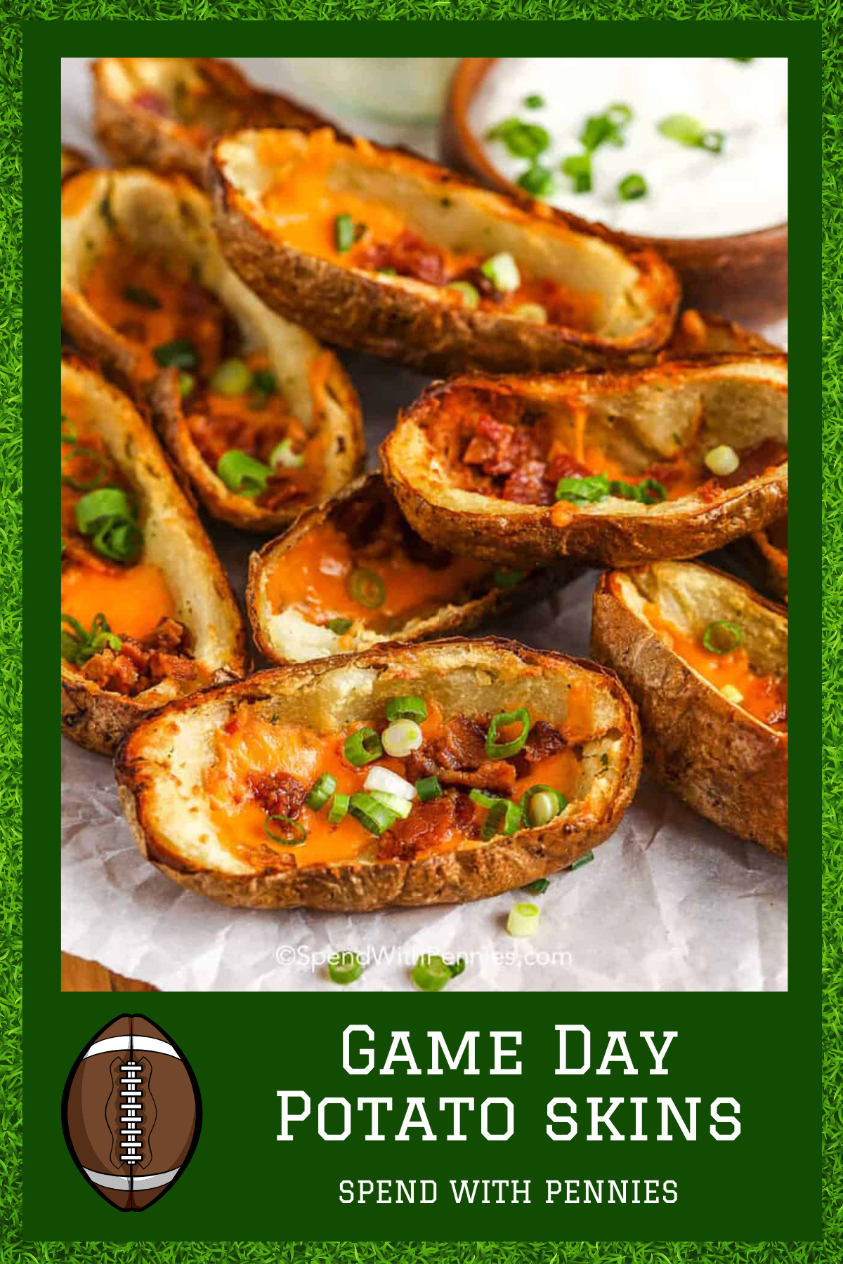 Potato Skins – Crispy, cheesy, and loaded with bacon, potato skins are always a game day crowd-pleaser. They’re perfect for anyone craving something warm and indulgent.