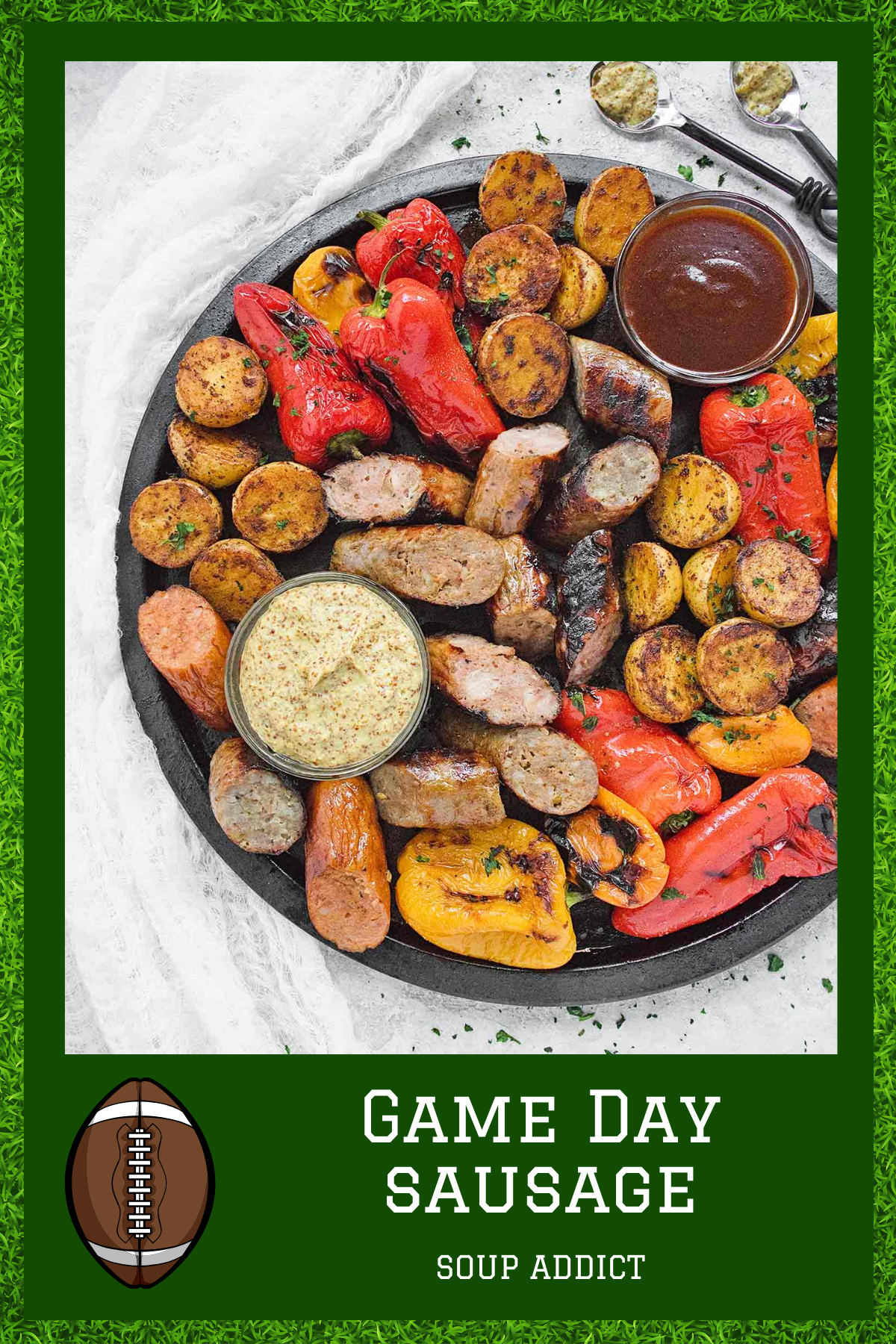 Grilled Sausages – Grilled brats or sausages bring a hearty, smoky flavor that screams game day. Serve them up with some mustard, buns, and sauerkraut for a winning bite.