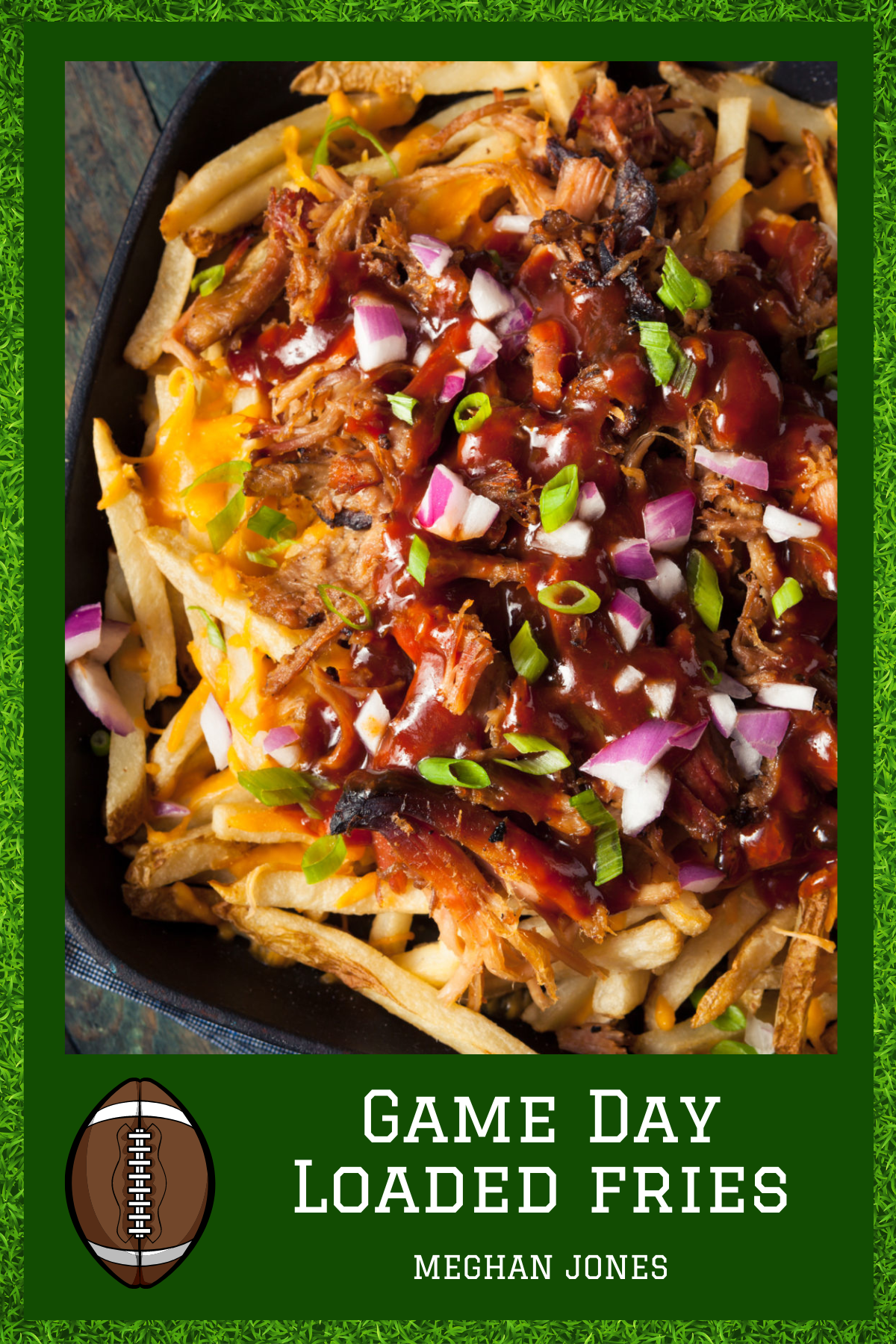 Loaded Fries – Crispy fries topped with melty cheese, bacon, jalapeños, and a dollop of sour cream—these loaded fries are the ultimate comfort snack. Perfect for sharing or keeping all to yourself!