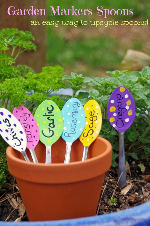 Garden Marker Spoons Upcycle Craft
