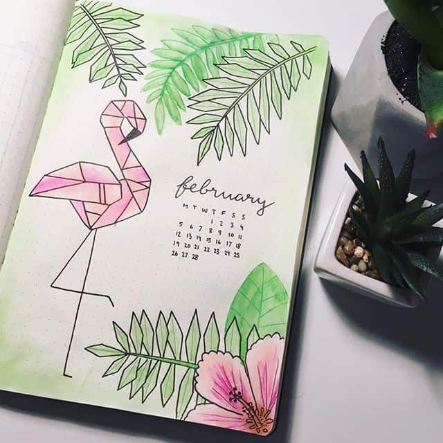 Geometric Flamingo Cover Page