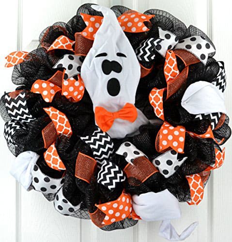 Ghost Halloween Wreath