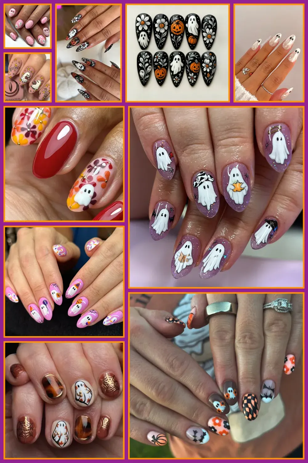 Looking for the best Halloween nail inspo? These ghost nail art designs are playful, chic, and perfect for October—from fun party looks to classy spooky vibes. #GhostNailArt #HalloweenNails #NailDesigns