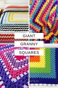 These giant granny square patterns are perfect for baby blankets and throws!