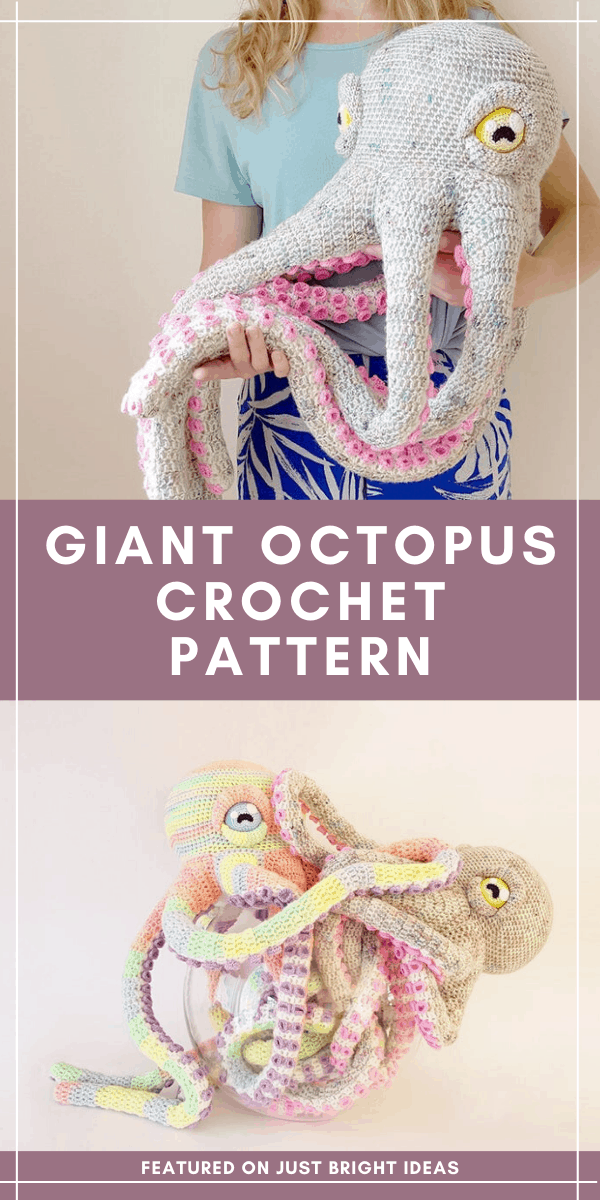 You will have as much fun making this crochet octopus as your kids will snuggling up with him! The pattern has lots of photographs and is easy to follow #crochet