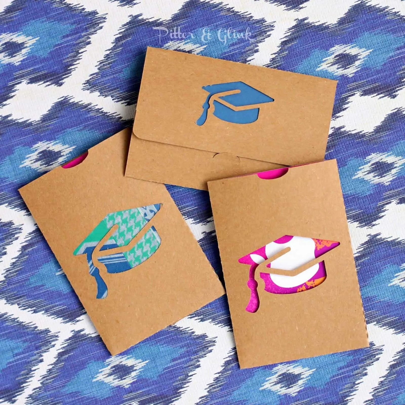 Make a cute grad cap gift card holder