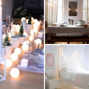 Loving these different ways to use string globe lights - and they're really cheap too!