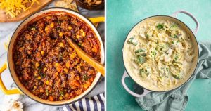 Make dinner simple and delicious with these gluten-free one-pot wonders! ?✨ Enjoy recipes like Ground Beef Skillet, Chicken Alfredo Pasta, and Black Bean & Quinoa Veggie Chili. Easy, tasty, and perfect for any night! ? #GlutenFreeRecipes #OnePotMeals #EasyDinners