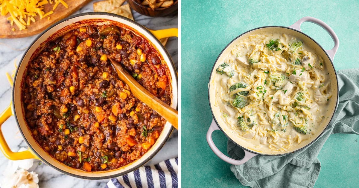 Make dinner simple and delicious with these gluten-free one-pot wonders! 🍲✨ Enjoy recipes like Ground Beef Skillet, Chicken Alfredo Pasta, and Black Bean & Quinoa Veggie Chili. Easy, tasty, and perfect for any night! 🌟 #GlutenFreeRecipes #OnePotMeals #EasyDinners