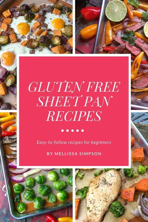 Looking for gluten free sheet pan recipes? This cookbook has super simple but delicious meals for breakfast, dinner and sides! #glutenfree #recipes #food #sheetpan