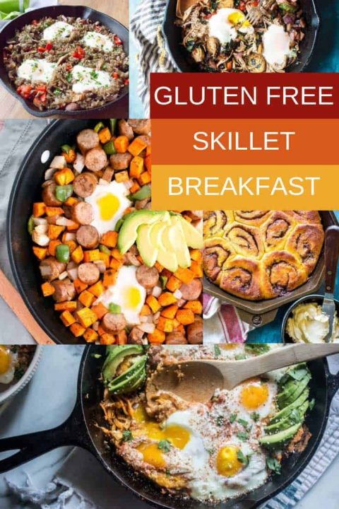 Many of these gluten free skillet breakfast ideas are also Paleo, Keto and Whole30 compliant.