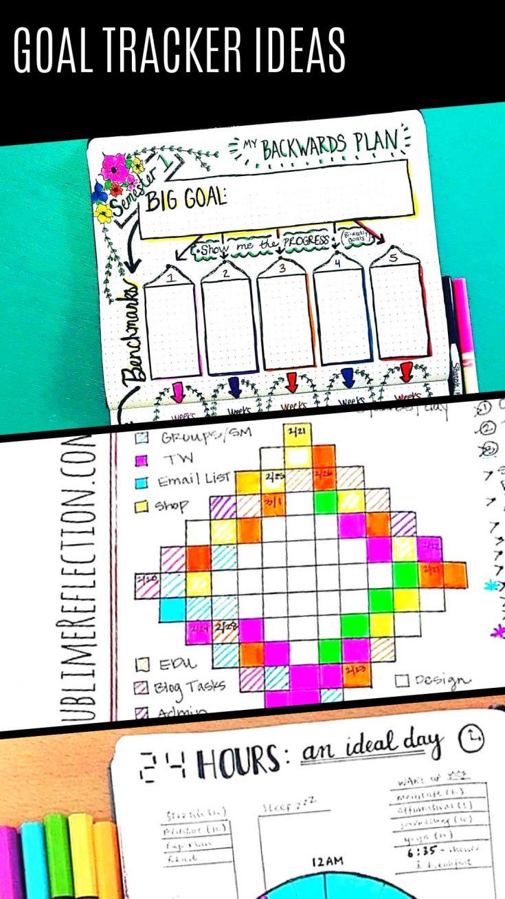 BRILLIANT Bullet Journal Goal Tracker Hacks {Make things happen in 2019!}