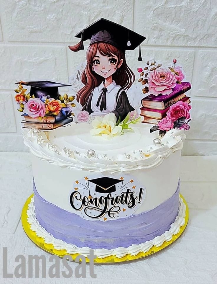 🎓 Honor your graduate’s achievement with a cake that reflects your pride and joy.