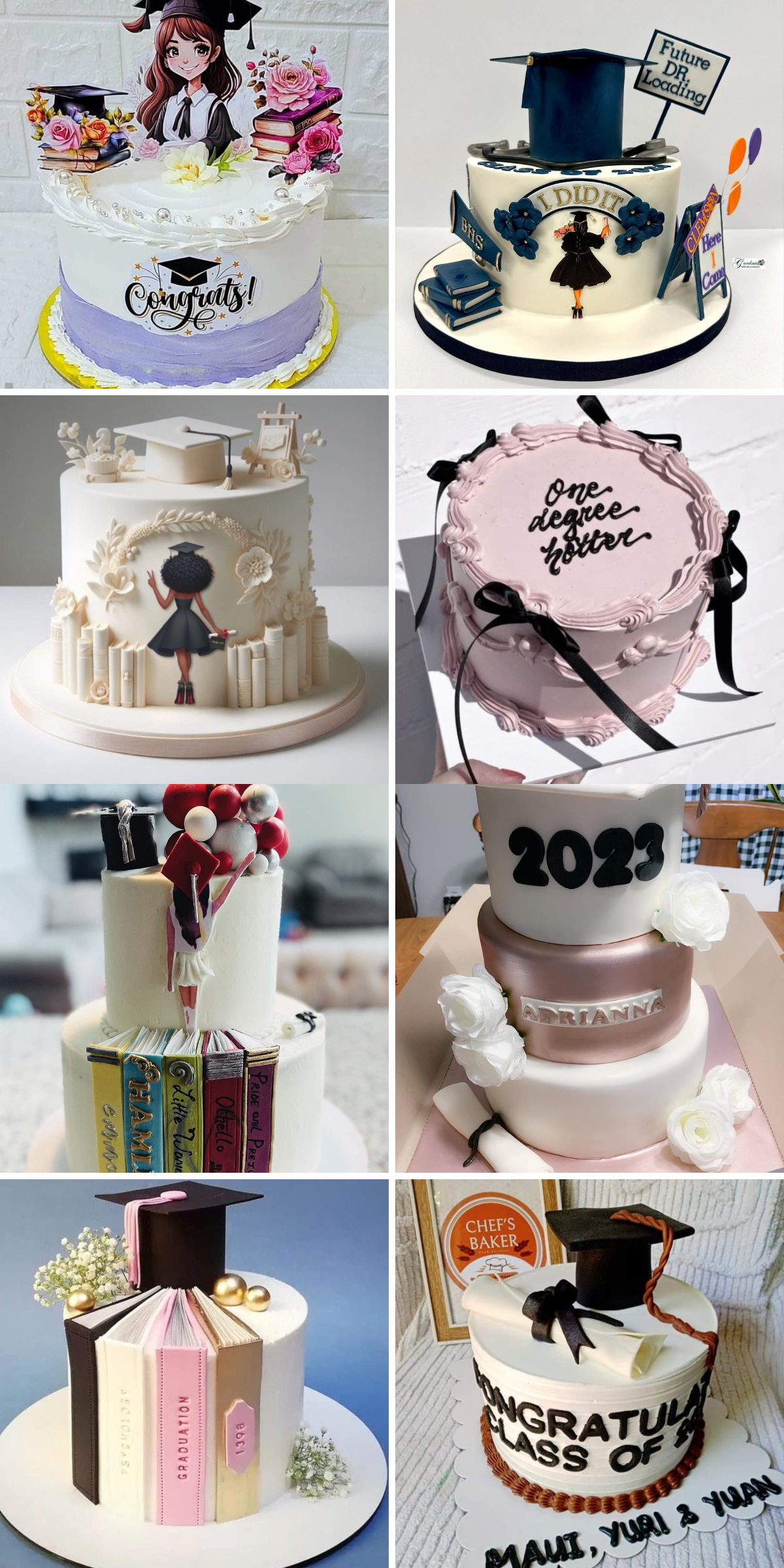 🎓🎉 Find inspiration for graduation cakes that honor the past and look forward to the bright future ahead.
