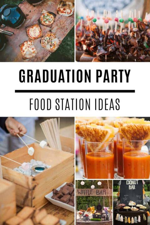 Throw a party your guests are sure to remember with these graduation food bar ideas! Everything from donuts and ice cream to pizza and taco bars!