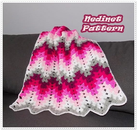 Granny Ripple Crochet Pattern Baby Blanket
