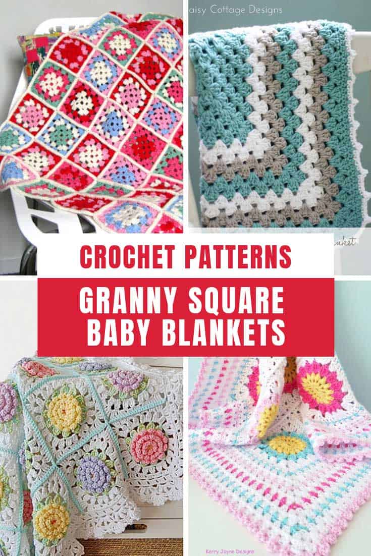 So many fabulous granny square crochet baby blanket patterns all in one place!